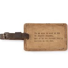 Load image into Gallery viewer, Leather Quote Luggage Tags (7 Styles)