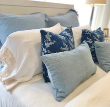 Load image into Gallery viewer, IN STOCK Bella Notte Linens Madera Luxe Pillowcase with Donella Lace Trim, White