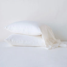 Load image into Gallery viewer, IN STOCK Bella Notte Linens Linen Whisper Pillowcase (White, Parchment)