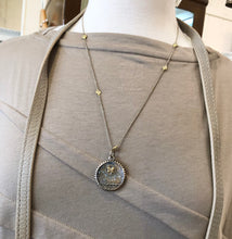 Load image into Gallery viewer, Waxing Poetic The World Kristal Medallion on Points of Light Chain