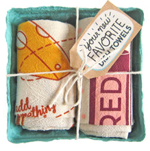 Load image into Gallery viewer, Hand Printed Cotton Dish Towel Set (6 Styles)