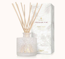 Load image into Gallery viewer, Frasier Fir Petite Frosted Glass Reed Diffuser, 4 oz