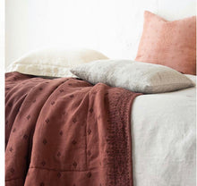 Load image into Gallery viewer, IN STOCK Bella Notte Linens Ines Bed End Throw Blanket, CLOUD