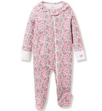 Load image into Gallery viewer, Fleur de Rose Footed Romper