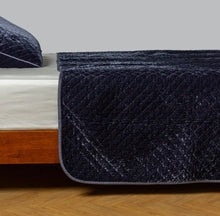 Load image into Gallery viewer, Bella Notte Linens Silk Velvet Quilted Coverlet