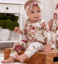 Load image into Gallery viewer, Cabbage Rose Romper