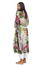Load image into Gallery viewer, Garden Floral Robe (Aqua, Pink, Blue)