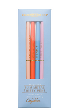 Load image into Gallery viewer, Twisty Slim Metal Pen Set, 2 Styles