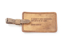 Load image into Gallery viewer, Leather Quote Luggage Tags (7 Styles)