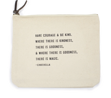 Load image into Gallery viewer, Canvas Zip Quote Bag (8 Styles)