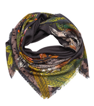 Load image into Gallery viewer, Echo Hoot Hoot Print Square Scarf