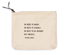 Load image into Gallery viewer, Canvas Zip Quote Bag (8 Styles)