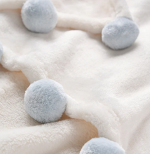 Load image into Gallery viewer, Elegant Baby Pom Pom Baby Blanket (Pink, Blue)