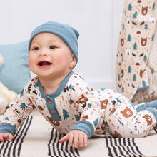 Load image into Gallery viewer, Woodland Pals Bamboo Henley Romper
