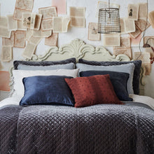 Load image into Gallery viewer, Bella Notte Linens Silk Velvet Quilted Coverlet