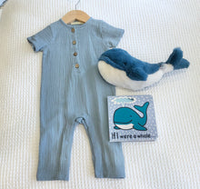 Load image into Gallery viewer, Elegant Baby Organic Cotton Baby Jumpsuit, Blue