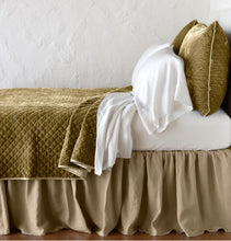 Load image into Gallery viewer, Bella Notte Linens Silk Velvet Quilted Coverlet