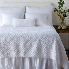 Load image into Gallery viewer, Bella Notte Linens Silk Velvet Quilted Coverlet