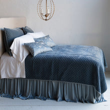 Load image into Gallery viewer, Bella Notte Linens Silk Velvet Quilted Coverlet