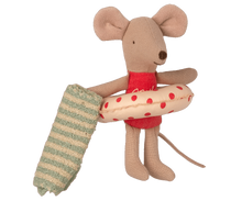 Load image into Gallery viewer, Maileg Beach Mouse (Cabana Blue or Red)
