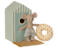 Load image into Gallery viewer, Maileg Beach Mouse (Cabana Blue or Red)