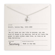 Load image into Gallery viewer, Dandelion Wish Necklace, Silver or Gold
