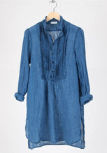 Load image into Gallery viewer, CP Shades Annette Linen Tunic, Indigo (Size Small)
