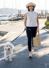Load image into Gallery viewer, Flower Power Crochet Straw Basket Bag
