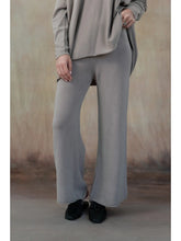 Load image into Gallery viewer, Cleo Knit Pants (Taupe, Grey Heather)
