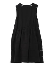Load image into Gallery viewer, Soft Cotton Gauze Vesper Dress, Black (LAST ONE, Size XS)
