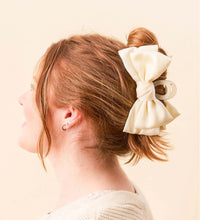 Load image into Gallery viewer, Satin Bow Large Hair Clip (4 Colors)
