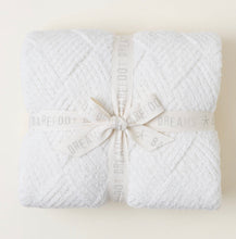 Load image into Gallery viewer, Barefoot Dreams CozyChic Diamond Weave Blanket (Moonbeam, Oyster, Carbon)
