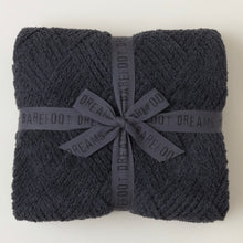 Load image into Gallery viewer, Barefoot Dreams CozyChic Diamond Weave Blanket (Moonbeam, Oyster, Carbon)
