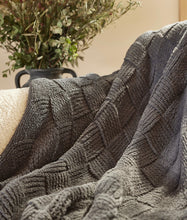 Load image into Gallery viewer, Barefoot Dreams CozyChic Diamond Weave Blanket (Moonbeam, Oyster, Carbon)
