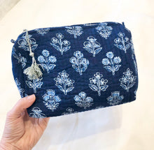 Load image into Gallery viewer, Block Print Large Cosmetic Pouch (7 Styles)
