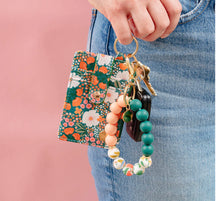 Load image into Gallery viewer, Keychain Wallets, Floral or Solid
