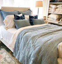 Load image into Gallery viewer, IN STOCK Bella Notte Linens Ines Bed End Throw Blanket, CLOUD
