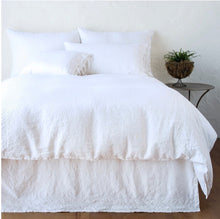Load image into Gallery viewer, IN STOCK Bella Notte Linens Ines Duvet Cover, White
