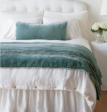 Load image into Gallery viewer, IN STOCK Bella Notte Linens Carmen Bed End Blanket, Eucalyptus
