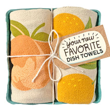 Load image into Gallery viewer, Hand Printed Cotton Dish Towel Set (6 Styles)
