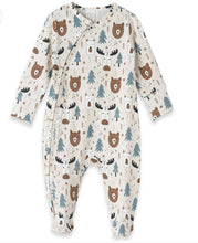 Load image into Gallery viewer, Woodland Pals Baby Zipper Footed Romper

