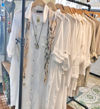 Load image into Gallery viewer, Linen Shirt Dress (Black, Cocoa, White)
