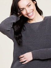 Load image into Gallery viewer, Barefoot Dreams CozyChic Ultra Lite Drop Shoulder Pullover, Carbon

