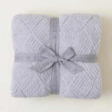 Load image into Gallery viewer, Barefoot Dreams CozyChic Diamond Weave Blanket (Moonbeam, Oyster, Carbon)
