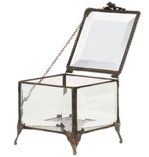 Load image into Gallery viewer, Beveled Glass Jewelry Box
