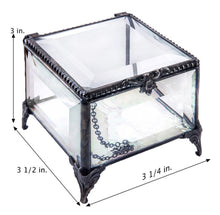 Load image into Gallery viewer, Beveled Glass Jewelry Box
