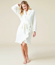 Load image into Gallery viewer, Short Ruffle Chenille Robe, Cloud
