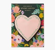 Load image into Gallery viewer, Rifle Paper Co. Heart Sticky Notes
