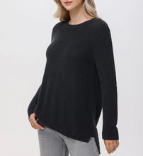 Load image into Gallery viewer, Emma Crewneck Shaker Sweater, Black
