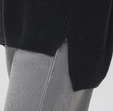 Load image into Gallery viewer, Emma Crewneck Shaker Sweater, Black
